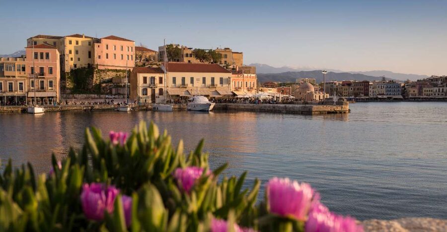 From Heraklion: Chania Town, Kournas Lake, and Rethymno Tour - Chania: 2 hours 30 minutes around the old port