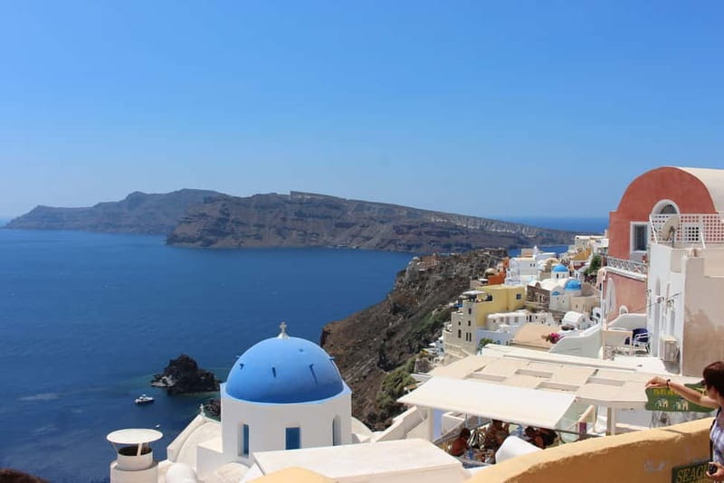From Heraklion: Santorini Full-Day Tour by Boat - Fira: the first look at the crater