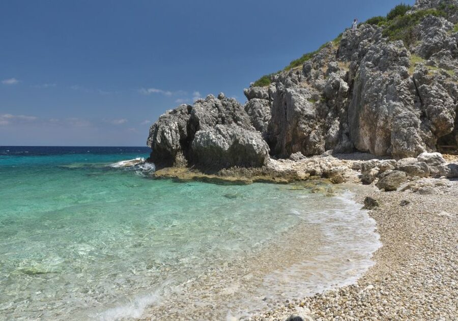 From Kefalonia: Blue Cave Boat Cruise & Shipwreck Photo Stop - A two-island day from Poros Port