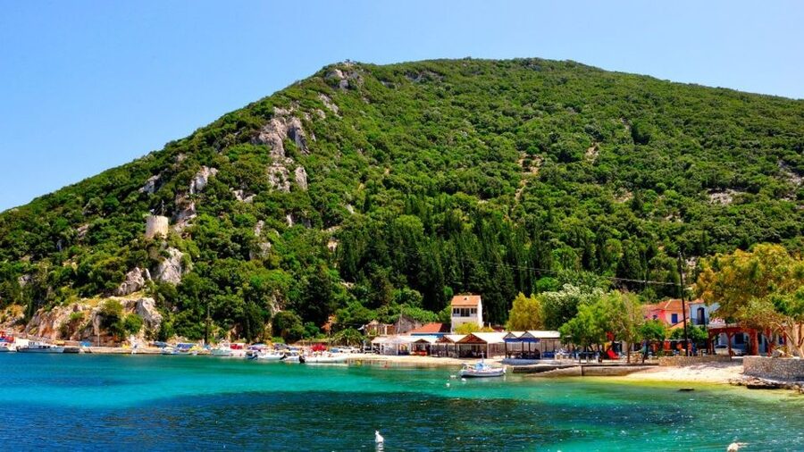 From Kefalonia: Day Trip to Ithaki Island with a Swim Stop - Kioni: harbor views and a slower final stop
