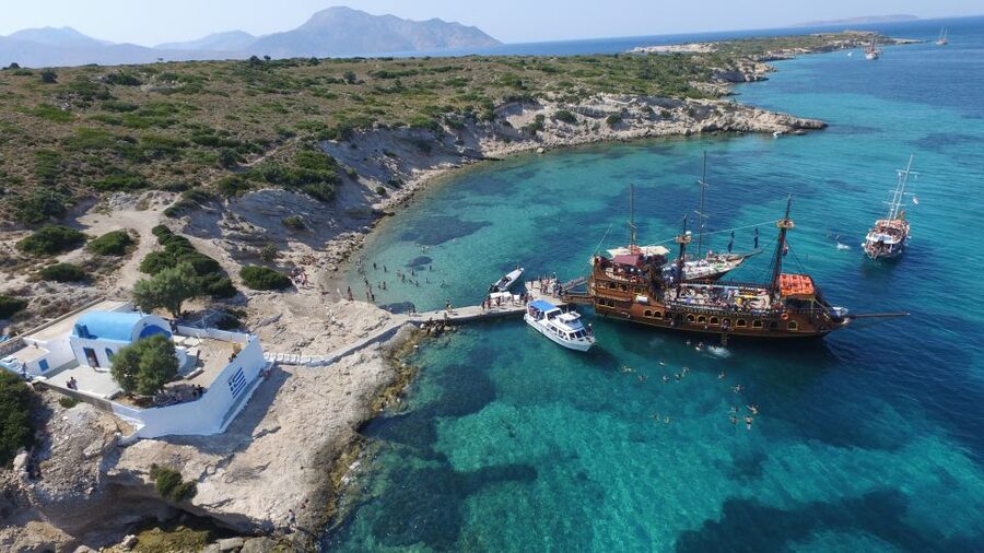 From Kos: 3-Island Pirate Cruise with Lunch and Waterslide - Key points at a glance
