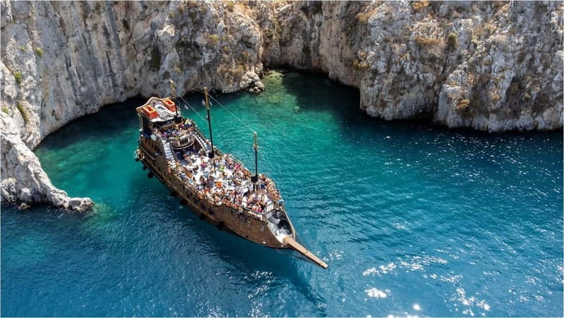 From Kos:A full day cruise in the newest luxury vessel! - Captain Morgan brings a big-boat feel to Kos