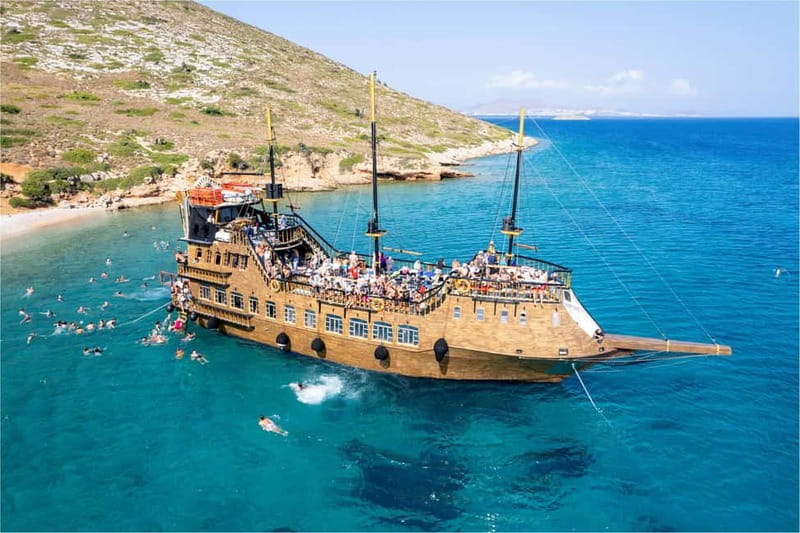 From Kos:A full day cruise in the newest luxury vessel! - Pserimos starts the island-hopping route