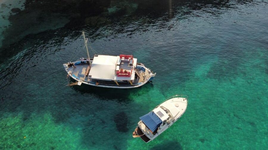 From Lefkimmi: Boat Trip to Sivota & Blue Lagoon - Mourtos sea cave brings the first change of pace