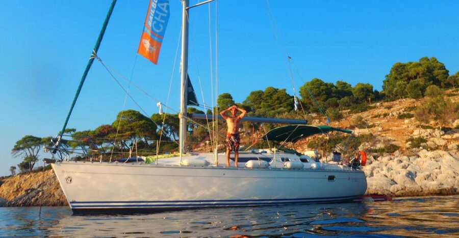 From Neos Marmaras: Halkidiki Islets and Coves Cruise - Leaving Neos Marmaras for the Toroneos Gulf