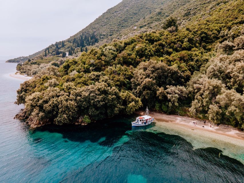 From Nidri: Marine Wildlife Cruise with Lunch and Swim Stops - The onboard BBQ and Greek flavors