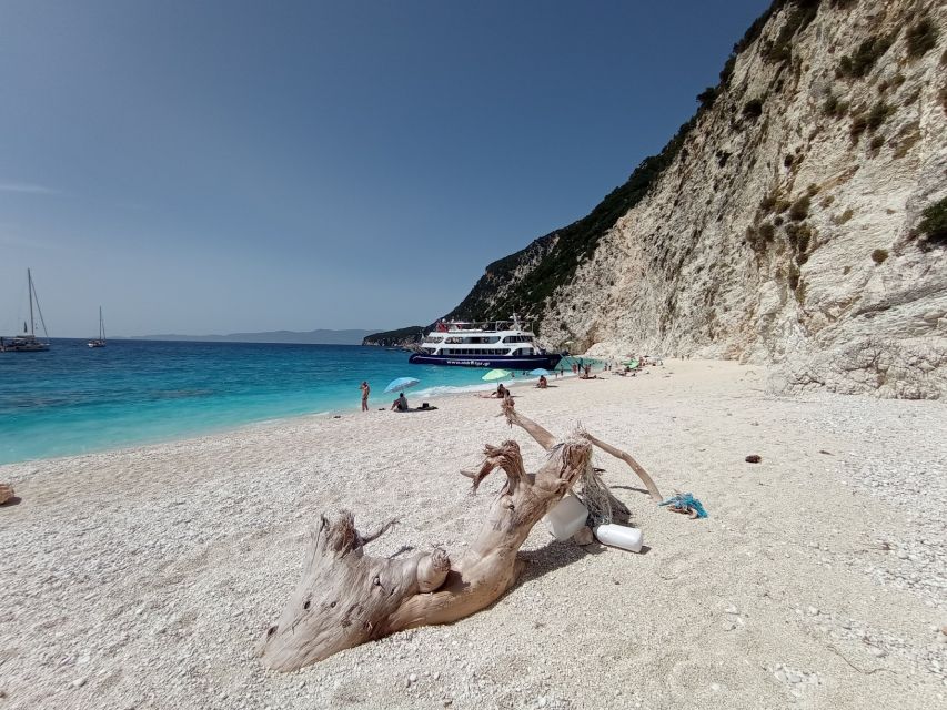 From Nydri: Boat to Kefalonia and Ithaki with Swim Stops - Scorpios, Madouri, and the stories told from offshore