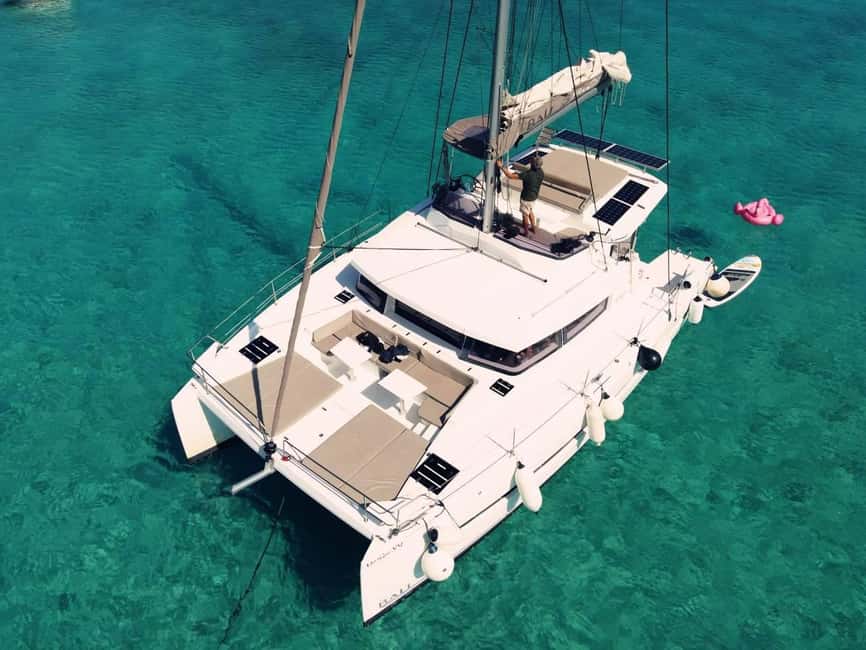 From Panormo: Luxe All-Inclusive Catamaran Cruise with Lunch - Setting out from Panormo port