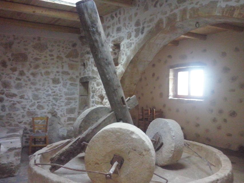 From Rethymno: Arkadi, Melidoni, and Margarites Tour - The old olive oil mill in Apostoli