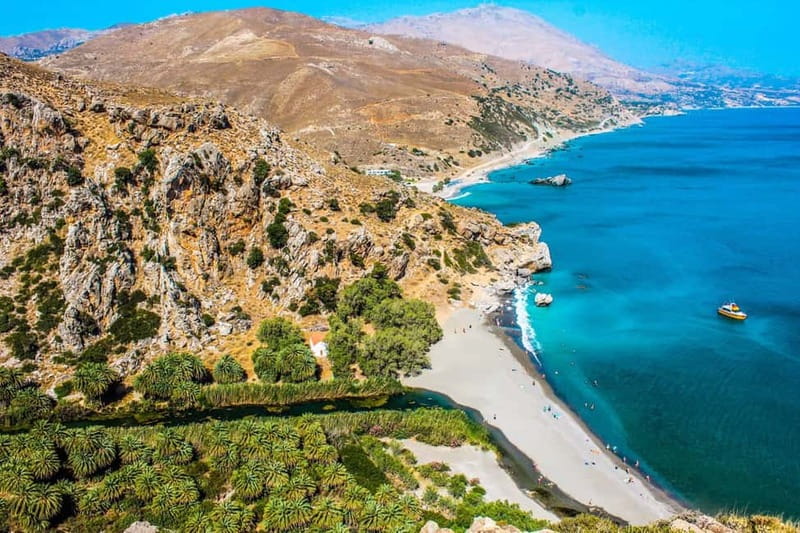 From Rethymno/Chania: Day Trip to Preveli Palm Beach - Plakias and possible extra stops