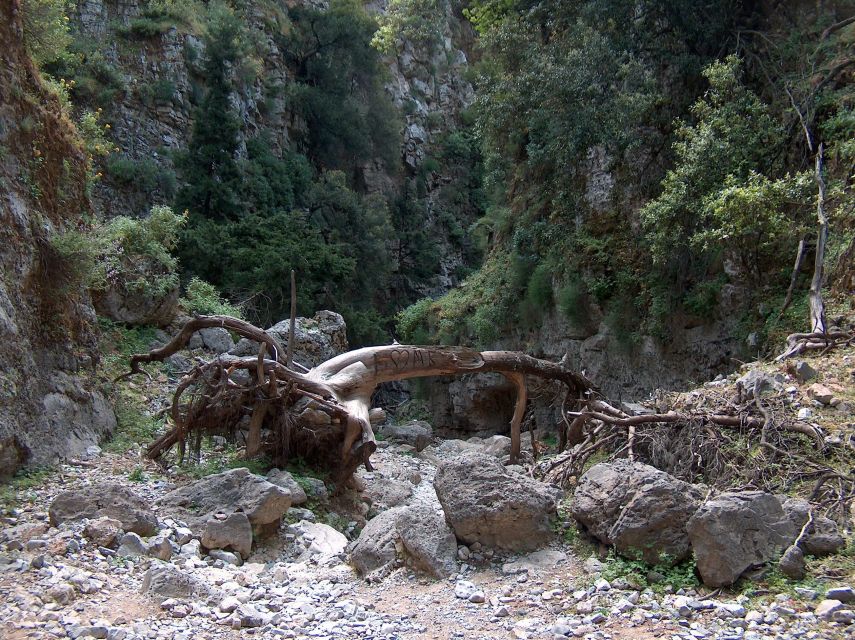 From Rethymno: Imbros Gorge & Libyan Guided Sea Tour - Komitades and the transition from gorge to coast