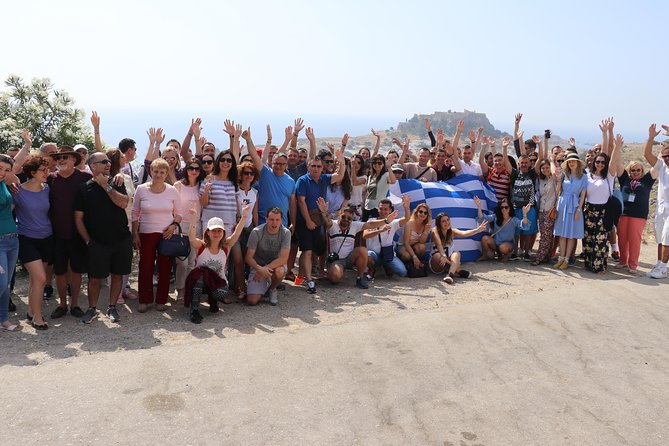 From Rhodes: Easy Morning Transfer to Lindos & 4 Hours Free Time - Arriving at the upper edge of Lindos