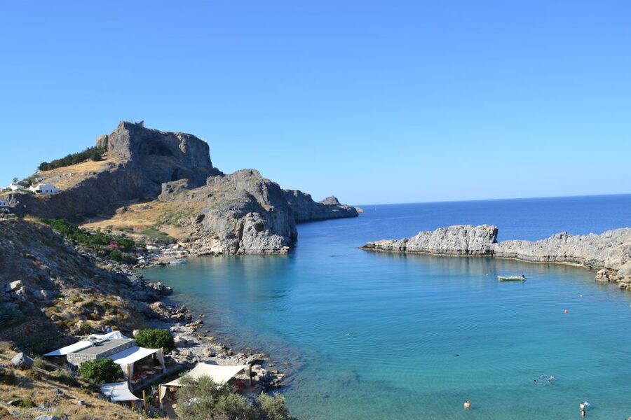 From Rhodes: Lindos and 7 Springs Valley Bus Tour - The Acropolis climb and the €20 entrance fee