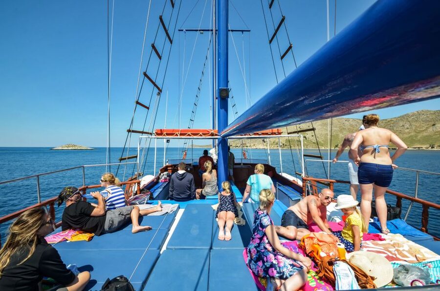 From the Port of Kos: Full Day Boat Cruise to 3 Islands - A full day at sea from Kos Harbour