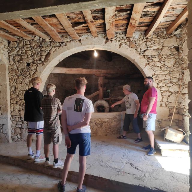 Georgioupolis Quad ATV Safari - Comparing an old olive mill with a modern factory