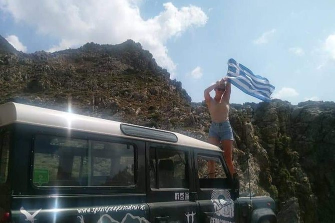 Georgioupolis Safari Off Road Tours Outdoor Activities Land Rover Defender - Lake Kournas begins the day with myth and water