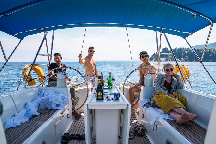 Gouvia: Corfu Island Sailing Trip with Snack and Soft Drinks - Lunch on the boat: useful, simple, and not a feast