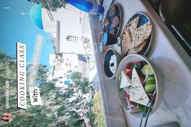 Greek Cuisine Cooking Class in Santorini with Recipes and Wine - Wine, conversation, and the value of the meal