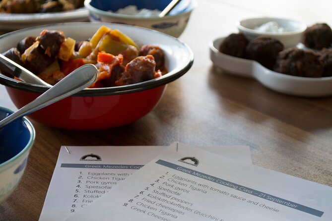 Greek Meze Cooking class and dinner with an Acropolis view - Dolmades, stuffed peppers, and the rhythm of a Greek table