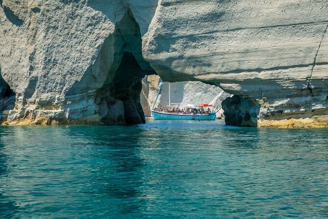 Half Day Boat Tour to Kleftiko Milos - Gerontas: a short first swim