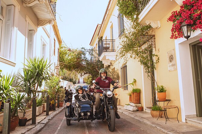 Half Day Sidecar Private Tour to Cape Sounio & Temple of Poseidon - Plaka gives the ride a useful Athens finish