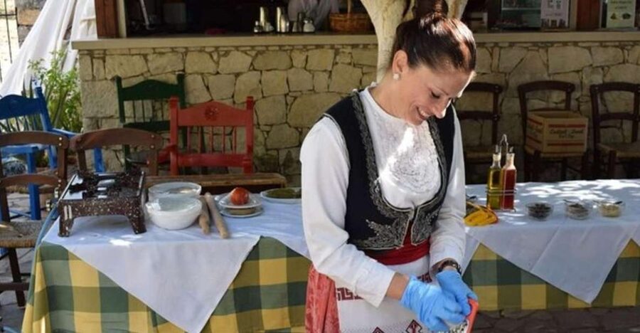 Heraklion: Cretan Cooking Lesson with Lunch in Arolithos - A Long Lunch on the Terrace
