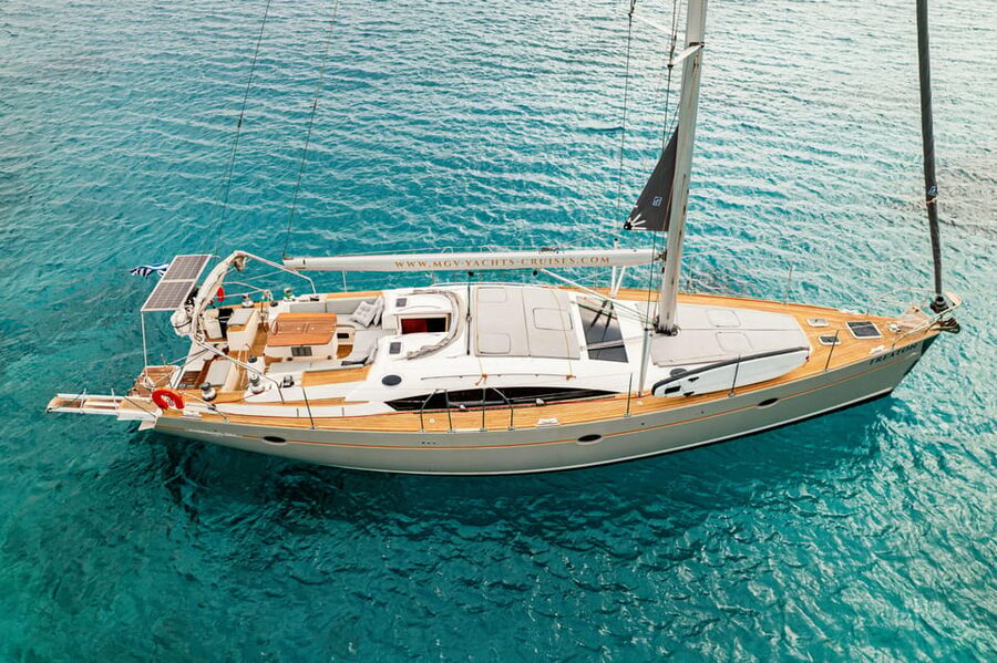 Heraklion: Dia Island Luxury Sailing Trip with Meal & Drinks - TREATON or JACKPOT: what the boat setup means
