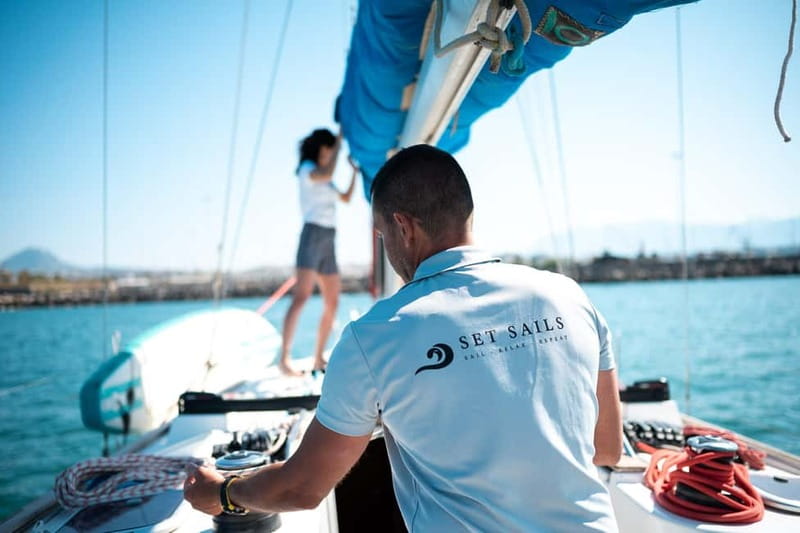 Heraklion: Dia Island Sunset Boat Tour with Dinner - Three hours at Saint George Bay