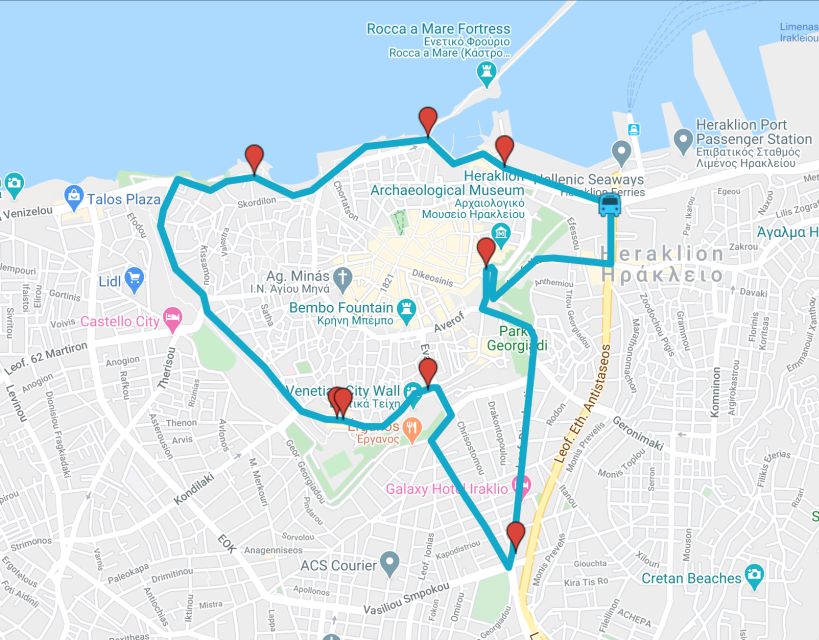 Heraklion: Hop-on Hop-off Open Top Bus Sightseeing Tour - Key points to know before you ride