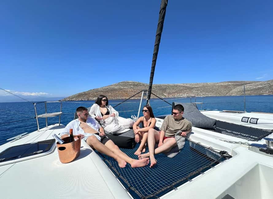 Heraklion Luxury Catamaran Dia Isla -Gourmet Lunch Top Rated - A real lunch, not just boat snacks