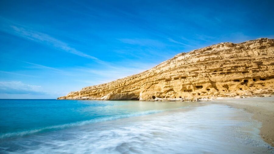 Heraklion: Matala Beach, Hippie Caves & Odigitria Monastery - Four hours beside the Libyan Sea