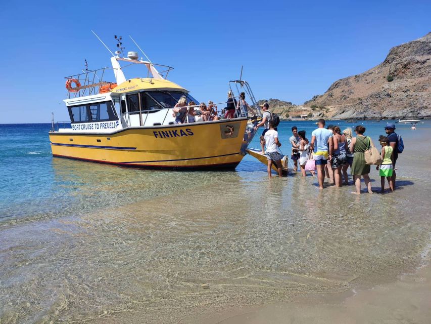 Heraklion: Preveli By Boat, Damnoni & Kourtaliotiko Springs - The Boat Ride Into Preveli Palm Beach