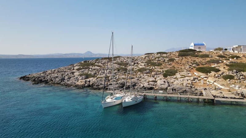 Heraklion: Sailing Trip to Dia Island with Lunch & Swimming - Lunch on Board: Shrimp Pasta, Salad, and Fruit