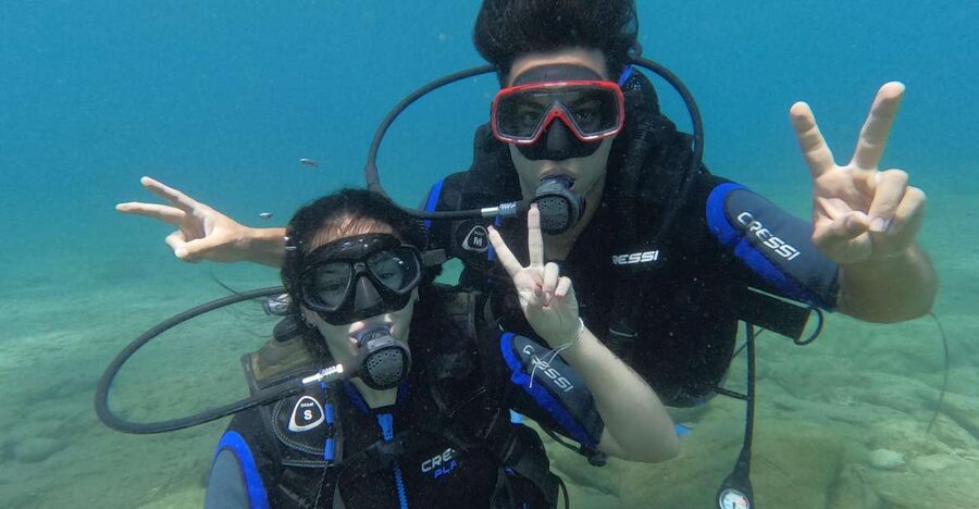 Heraklion: Scuba Diving Experience for Beginners _Beach - Your first breaths at Mononaftis Beach