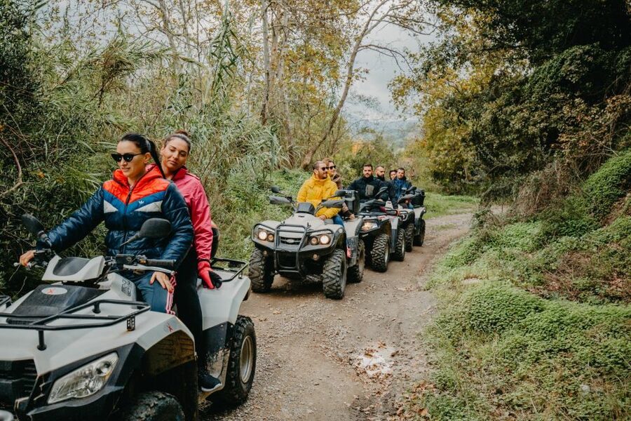 Hersonissos: ATV Quad Bike Safari in the Mountains of Crete - Askous views, raki, and the Aposelemis Dam