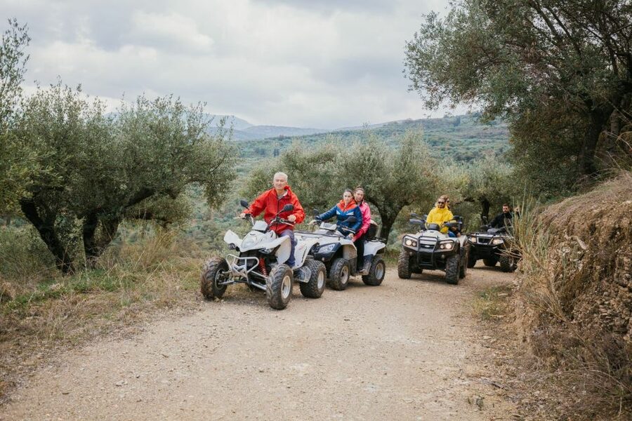 Hersonissos: ATV Quad Bike Safari in the Mountains of Crete - Leaving Hersonissos for Koutouloufari and old Hersonissos