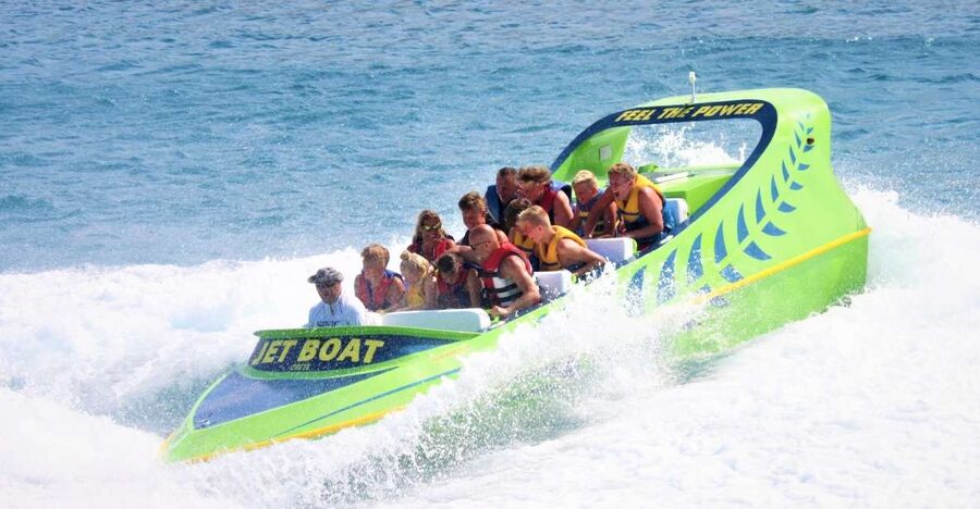 Hersonissos: Jet Boat Tour with Snorkeling - From Hersonissos Port to 90-kilometer-per-hour turns