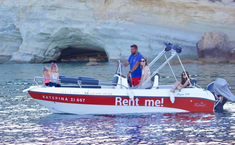 Hersonissos: Rent a Boat - No License Needed - What the two-hour route feels like