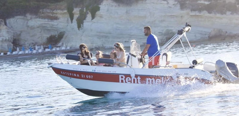 Hersonissos: Rent a Boat - No License Needed - Price, fuel, and real value