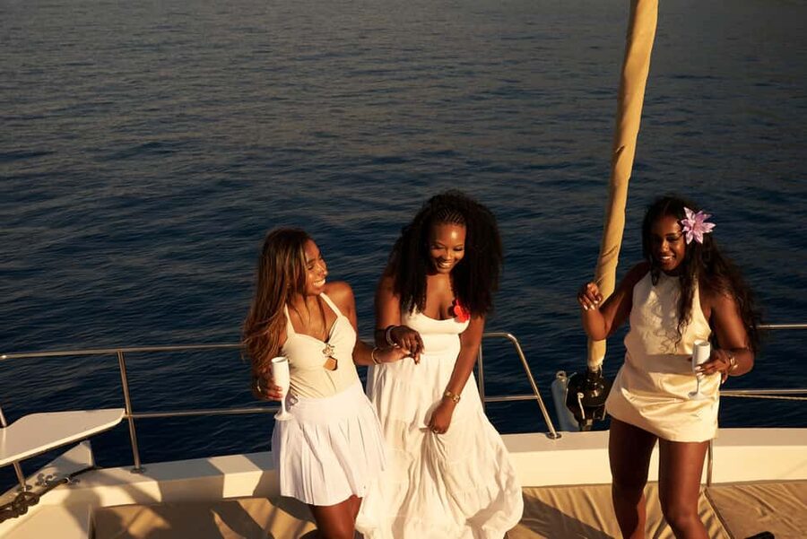 Hersonissos: Sunset Catamaran Cruise with Snacks and Drinks - Who should book this Hersonissos cruise?