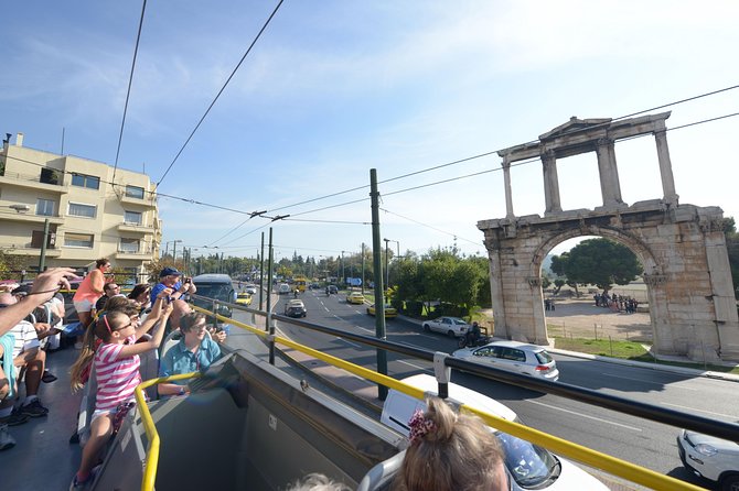 Hop on Hop Off Classic tour of Athens, Piraeus & Beaches - Audio, Wi-Fi, seating, and the open-top view