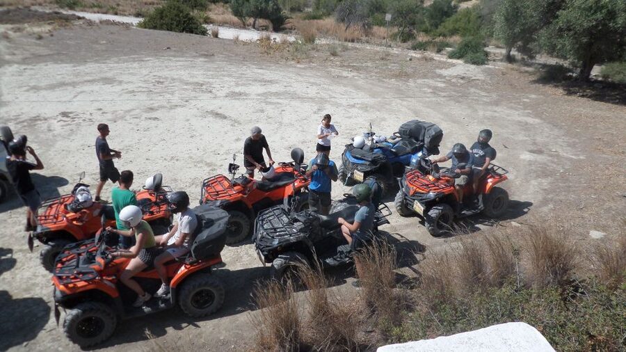 Ierapetra: Quad ATV 4x4 Exceptional Day in South Crete 2025 - Descending to lunch in a mountain village