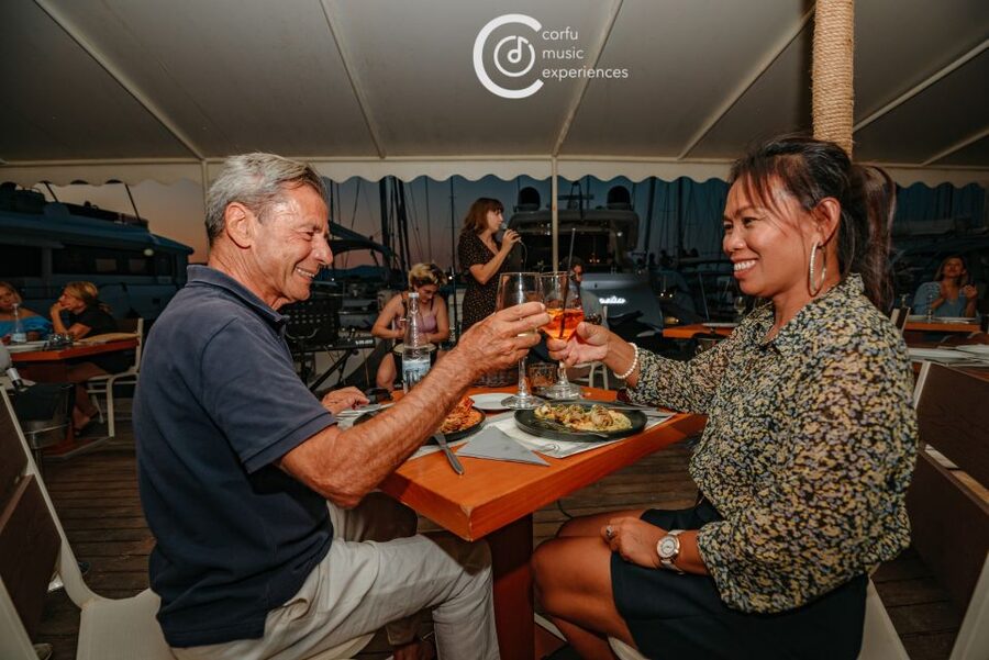 Jazz in the Heart of Corfu: Seaside Sessions at the Marina - Sofia, Dimitri, and the human side of the evening
