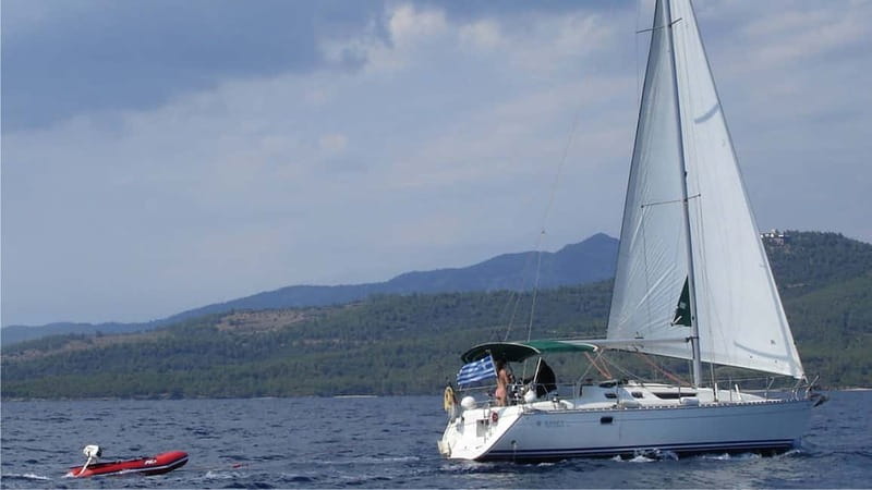 Kassandra: West Sithonia Coves and Islets Sailboat Tour - Kelyfos Island and the first look below the water