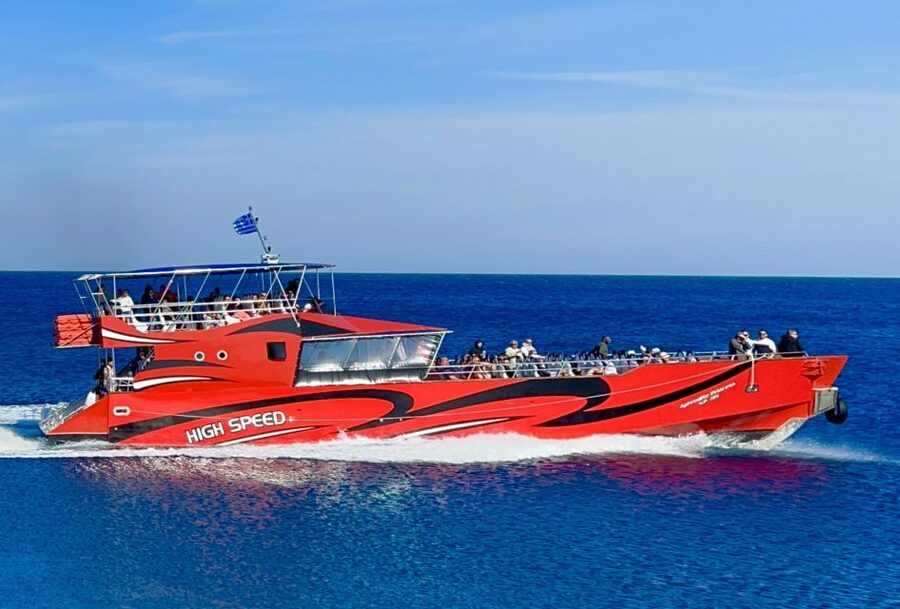 Kiotari, Lardos, Lindos: High Speed Boat Trip to Rhodes Town - Elli Beach and the aquarium as easy alternatives