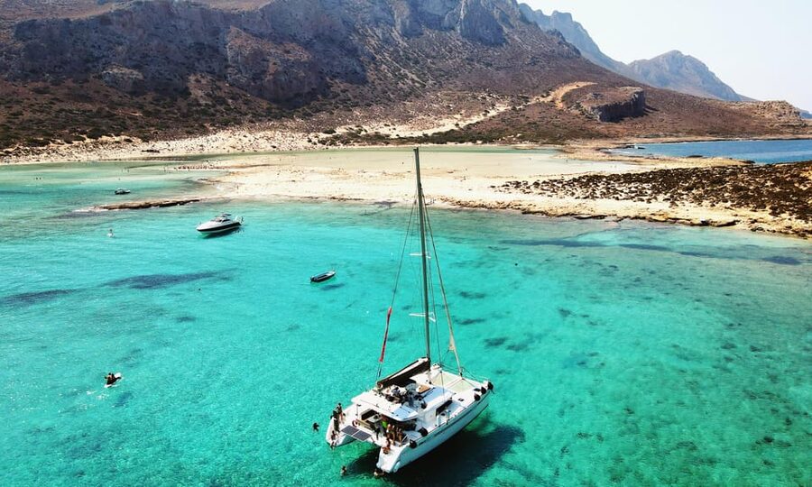 Kissamos: Balos & Gramvousa Luxury Catamaran Sailing Cruise - Starting in Kissamos with breakfast and a safety briefing