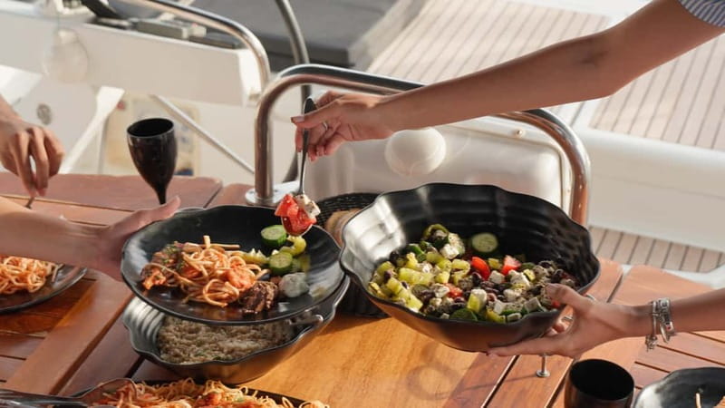 Kissamos: Balos & Gramvousa Sailing Cruise with Meal - Snorkeling and paddleboarding from the yacht