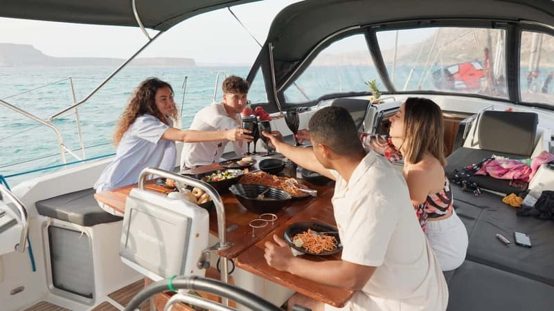 Kissamos: Balos & Gramvousa Sailing Cruise with Meal - From Kissamos Port to the open sea