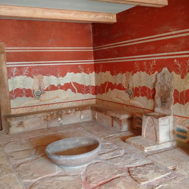 Knossos Palace Guided Walking Tour (Without Tickets) - Sanctuaries, frescoes, and the palace’s working side
