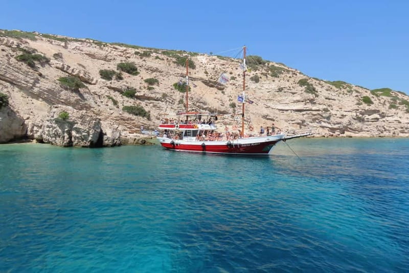 Kos: 3-Island Cruise with Greek BBQ Lunch and Swimming - A full day on the Aegean aboard Santa Maria